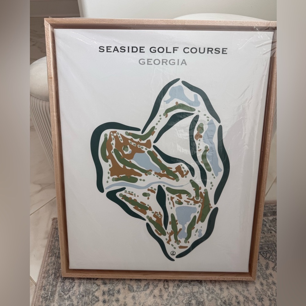 SEASIDE Golf Course Print. Sea Island, Georgia